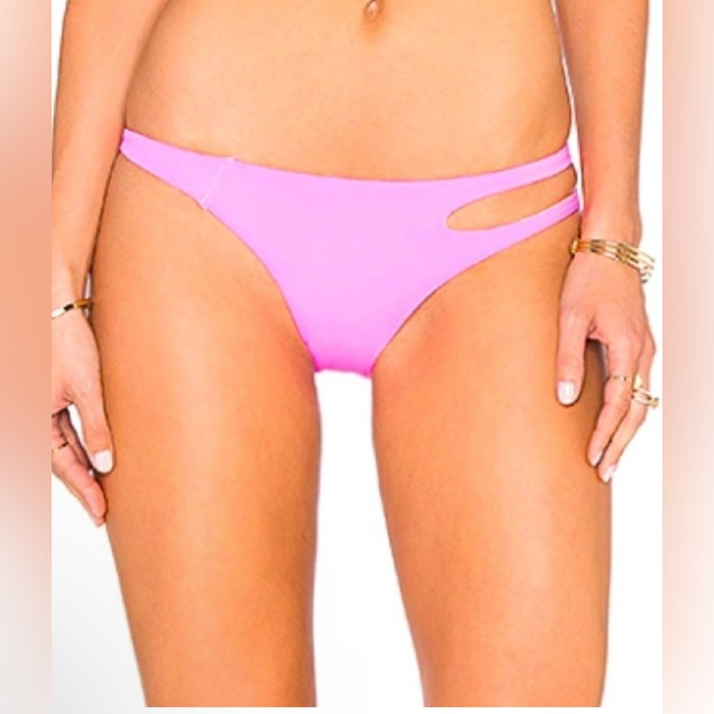 L'Agent by Agent Provocateur Agata Bikini Bottom in Hot Pink